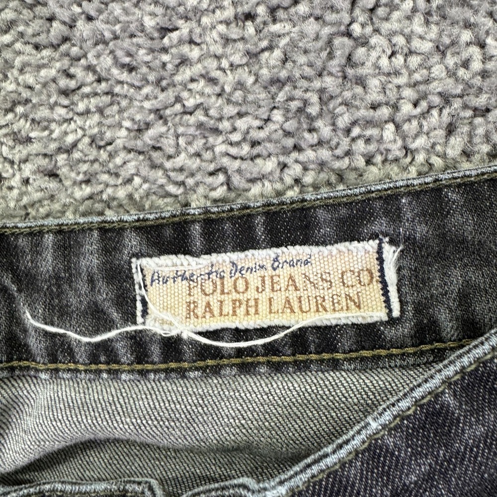Polo Jeans Co Ralph Lauren Jeans Womens 10x34 Gray Kelly Straight Stretch Denim - Picture 6 of 7
